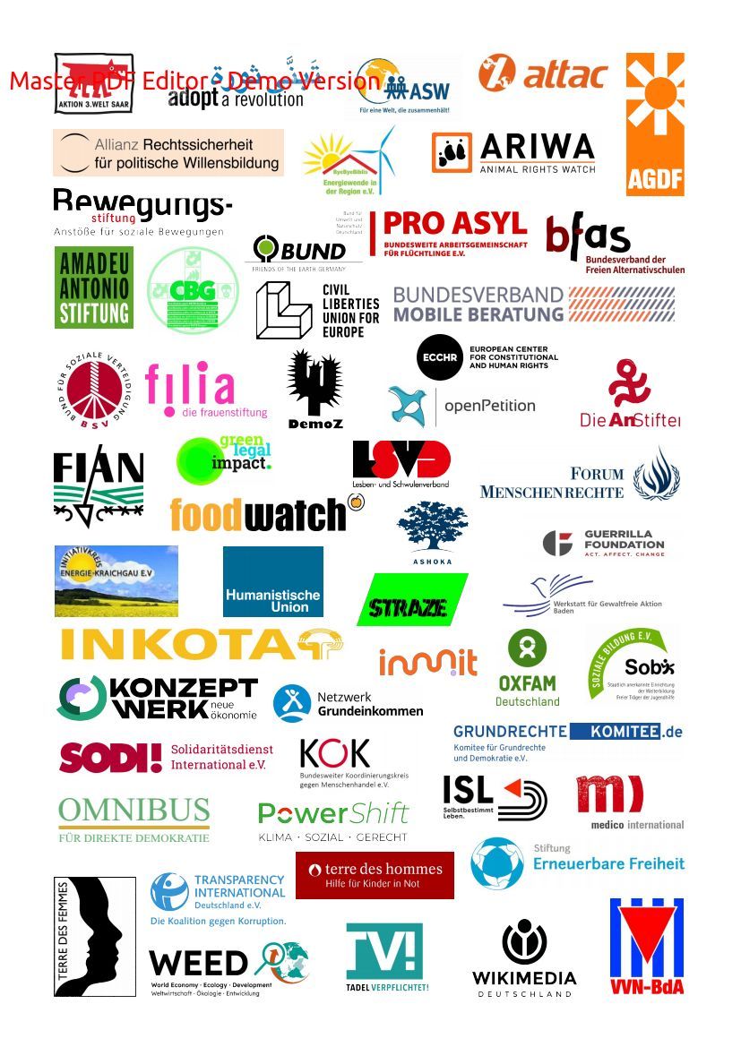 Logos der 54 Organisationen