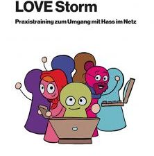 Buchcover "LOVE-Storm Das Trainingshandbuch gegen Hass im Netz"