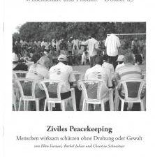 Cover des Buches "Ziviles Peacekeeping W&F - Dossier 83"