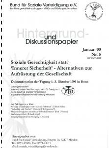 Cover des Hintergrund- und Diskussionspapiers Nr. 5: Soziale Gerechtigkeit statt Innerer Sicherheit