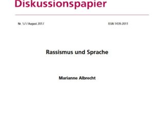 Cover "Rassismus und Sprache"