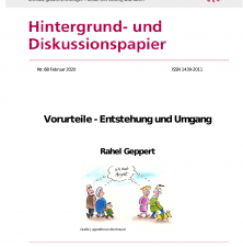 Cover des Hintergrund- und Diskussionspapier Nr. 68: Vorurteile - Entstehung und Umgang.