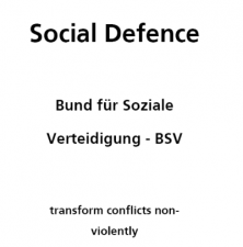 Infoflyer Englisch - Federation for Social Defence - transform conflicts non-violently and abolish military and armamemt