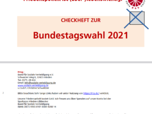 Checkheft zur Bundestagswahl 2021