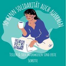 Sticker: Solidarität entdecken und leben: "So kann Solidarität auch aussehen"