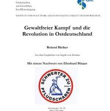 Titelbild Gewaltfreier Kamp und die Revolution in Ostdeutschland