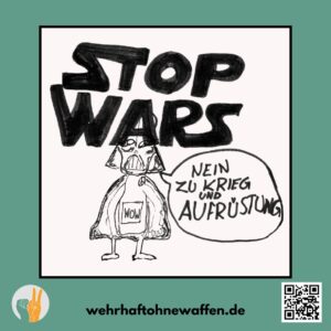 Sticker: Wehrhaft ohne Waffen - Star Wars