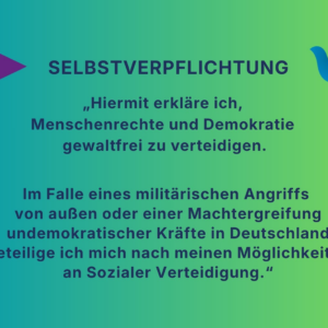 Postkarte Selbstverpflichtung